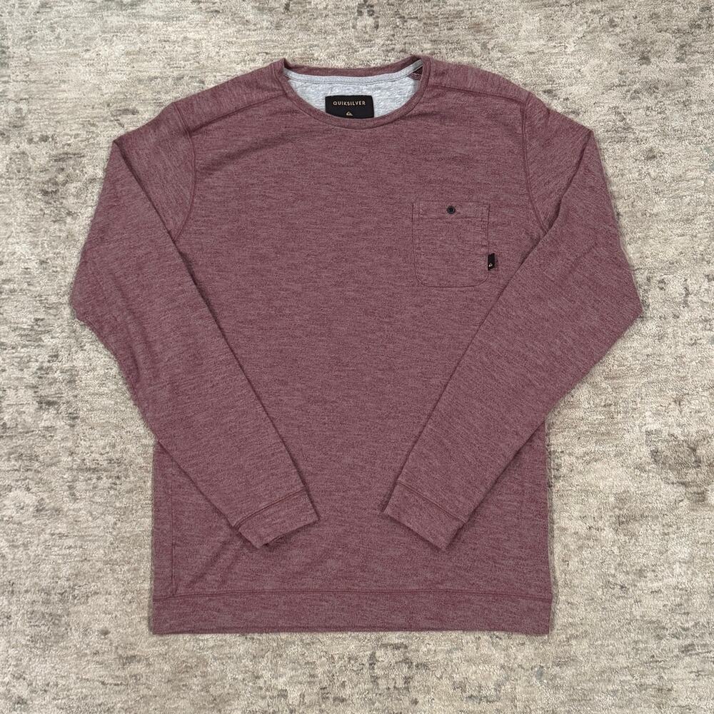 Red Quiksilver Long Sleeve Shirt Size L